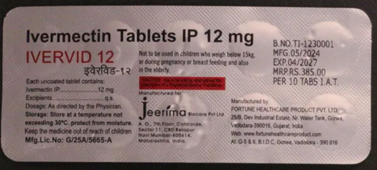 Ivermectin 12 mg